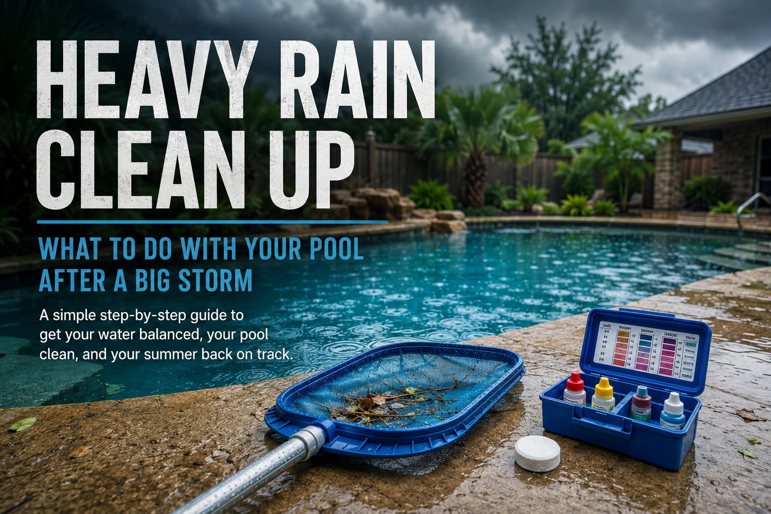 What Should You Do With Your Pool After a Heavy Rain?