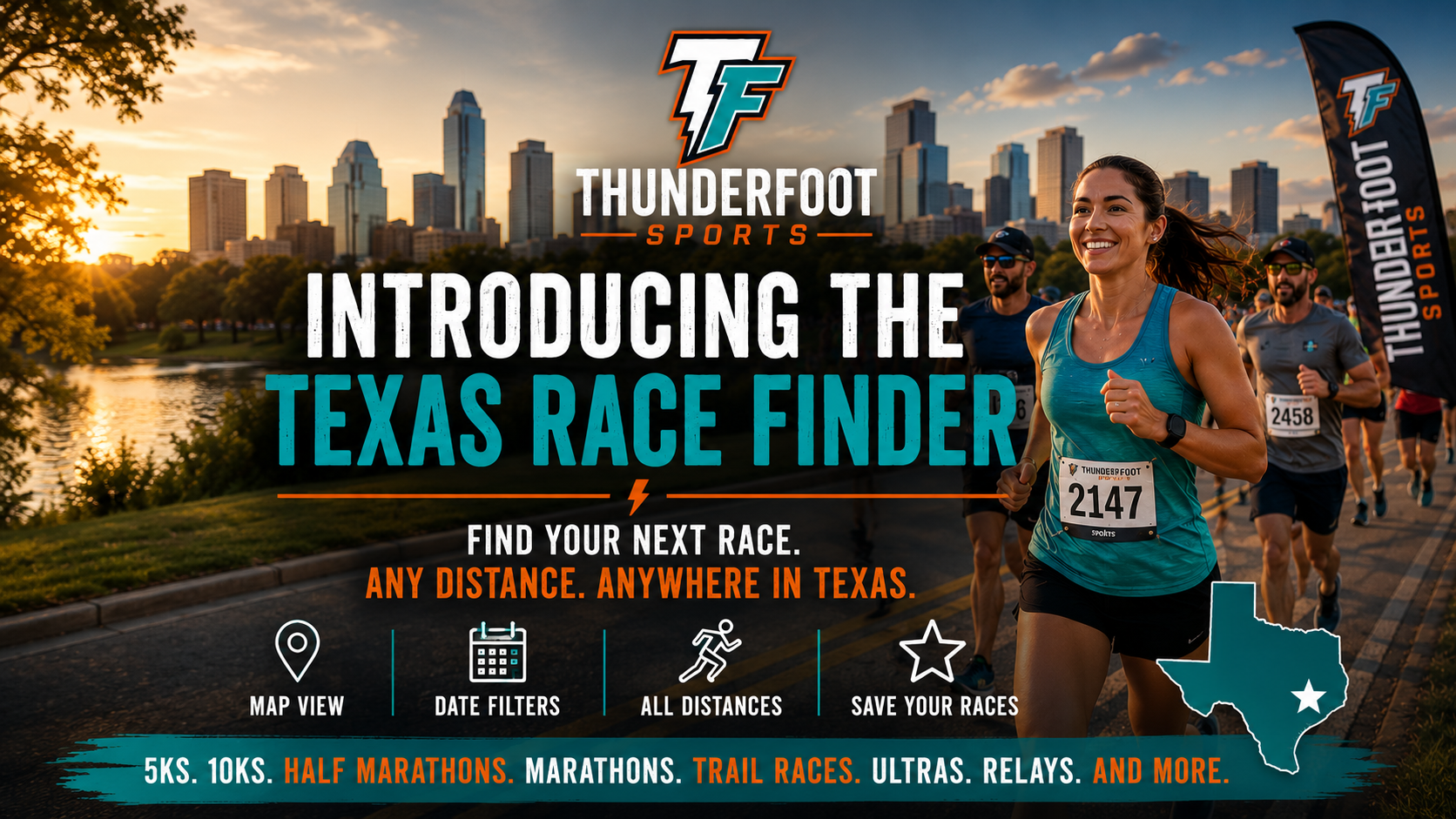 Introducing the Thunderfoot Sports Texas Race Finder: Find Your Next Race Without the Scavenger Hunt